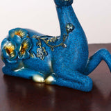 Maxbell 3x Deer Statue Resin Figurine Animal Sculpture for Desktop Ornament