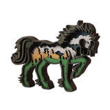 Maxbell Maxbell Multi Layer Carved Animal Shape Sculpture Home Decor Figurines Creative Horses Shape