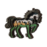 Maxbell Maxbell Multi Layer Carved Animal Shape Sculpture Home Decor Figurines Creative Horses Shape