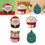 Maxbell Maxbell Christmas Plush Toy Stuffed Doll Cartoon Throw Pillow Santa