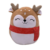 Maxbell Christmas Plush Toy Stuffed Doll Cartoon Throw Pillow Elk