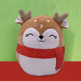 Maxbell Christmas Plush Toy Stuffed Doll Cartoon Throw Pillow Elk