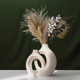Maxbell 2 Pieces Ceramic Flower Vase Flower Arrangements Flower Pot for Gift