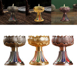 Maxbell Ghee Lamp Holder Candle Holder Votive Tealight Holder Oil Lamp Tibetan Brown