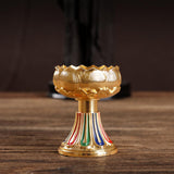 Maxbell Maxbell Ghee Lamp Holder Candle Holder Votive Tealight Holder Oil Lamp Tibetan Gold