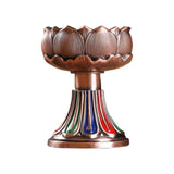Maxbell Maxbell Ghee Lamp Holder Candle Holder Votive Tealight Holder Oil Lamp Tibetan Red