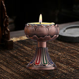 Maxbell Maxbell Ghee Lamp Holder Candle Holder Votive Tealight Holder Oil Lamp Tibetan Red