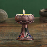 Maxbell Maxbell Ghee Lamp Holder Candle Holder Votive Tealight Holder Oil Lamp Tibetan Red