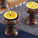 Maxbell Maxbell Ghee Lamp Holder Candle Holder Votive Tealight Holder Oil Lamp Tibetan Red