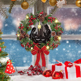 Maxbell Maxbell Christmas Door Wreath Garland Ornament for Indoor Outdoor Holiday Decoration
