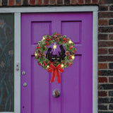 Maxbell Christmas Door Wreath Garland Ornament for Indoor Outdoor Holiday Decoration