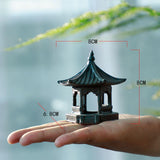 Maxbell Maxbell Pagoda Lantern Statue Ornaments Accessories for Bonsai Decor Fairy Garden 8cmx8cmx6.8cm