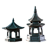 Maxbell Maxbell Pagoda Lantern Statue Ornaments Accessories for Bonsai Decor Fairy Garden 8cmx8cmx6.8cm