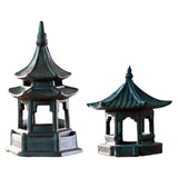 Maxbell Maxbell Pagoda Lantern Statue Ornaments Accessories for Bonsai Decor Fairy Garden 8cmx8cmx6.8cm