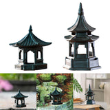 Maxbell Maxbell Pagoda Lantern Statue Ornaments Accessories for Bonsai Decor Fairy Garden 8cmx8cmx6.8cm