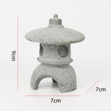 Maxbell Maxbell Pagoda Lantern Statue Garden Figurine Ornament for Patio Lawn Decoration 7cmx7cmx9cm