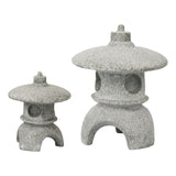 Maxbell Maxbell Pagoda Lantern Statue Garden Figurine Ornament for Patio Lawn Decoration 7cmx7cmx9cm