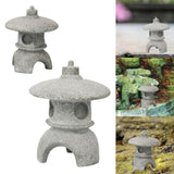 Maxbell Maxbell Pagoda Lantern Statue Garden Figurine Ornament for Patio Lawn Decoration 7cmx7cmx9cm