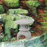 Maxbell Maxbell Pagoda Lantern Statue Garden Figurine Ornament for Patio Lawn Decoration 7cmx7cmx9cm