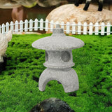 Maxbell Maxbell Pagoda Lantern Statue Garden Figurine Ornament for Patio Lawn Decoration 7cmx7cmx9cm
