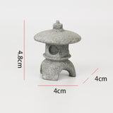 Maxbell Maxbell Pagoda Lantern Statue Garden Figurine Ornament for Patio Lawn Decoration 4cmx4cmx4.8cm