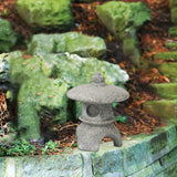 Maxbell Maxbell Pagoda Lantern Statue Garden Figurine Ornament for Patio Lawn Decoration 4cmx4cmx4.8cm