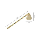 Maxbell Maxbell Candle Snuffer Wick Cover Stainless Steel Long Handle Decoration Aureate