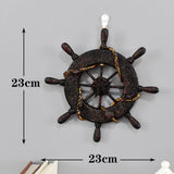 Maxbell Nautical Boat Steering Wall Decor for Party Weddings Photography Fittings 23cm