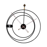 Maxbell Maxbell Simple Wall Clock Household Metal Clocks for Dining Room Ornament Bedroom