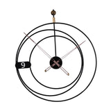 Maxbell Maxbell Simple Wall Clock Household Metal Clocks for Dining Room Ornament Bedroom