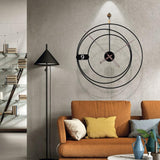 Maxbell Maxbell Simple Wall Clock Household Metal Clocks for Dining Room Ornament Bedroom