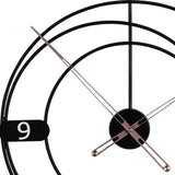Maxbell Maxbell Simple Wall Clock Household Metal Clocks for Dining Room Ornament Bedroom