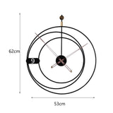 Maxbell Maxbell Simple Wall Clock Household Metal Clocks for Dining Room Ornament Bedroom