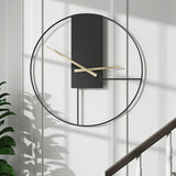 Maxbell Maxbell Wall Clock Metal Decorative Mute Simple for Living Room Kitchen