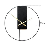 Maxbell Maxbell Wall Clock Metal Decorative Mute Simple for Living Room Kitchen