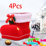 Maxbell Maxbell Reusable Christmas Treat Bags Gift Bag Tote Wrapping Bag Boots Storage Pouch