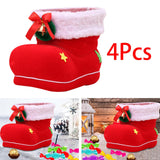 Maxbell Maxbell Reusable Christmas Treat Bags Gift Bag Tote Wrapping Bag Boots Storage Pouch