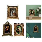 Maxbell Maxbell European Style Photo Frame Art Craft Ornate Embossed for Table Hallway Decor 11cmx5cmx13cm