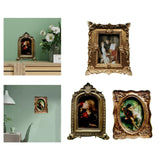 Maxbell Maxbell European Style Photo Frame Art Craft Ornate Embossed for Table Hallway Decor 11cmx5cmx13cm