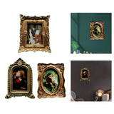 Maxbell Maxbell European Style Photo Frame Art Craft Ornate Embossed for Table Hallway Decor 11cmx5cmx13cm