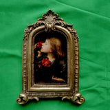 Maxbell Maxbell European Style Photo Frame Art Craft Ornate Embossed for Table Hallway Decor 10cmx5cmx14.5cm