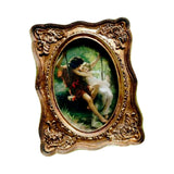 Maxbell Maxbell European Style Photo Frame Art Craft Ornate Embossed for Table Hallway Decor 9cmx5cmx11cm