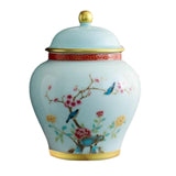Maxbell Maxbell Chinese Style Ceramic Ginger Jar Decorative Vase Caddy Storage Jar with Lid