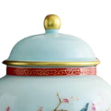 Maxbell Maxbell Chinese Style Ceramic Ginger Jar Decorative Vase Caddy Storage Jar with Lid