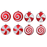 Maxbell Maxbell 4x Candy Christmas Ornament Hanging Christmas Tree Decoration Living Room 10cm Matte