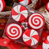 Maxbell Maxbell 4x Candy Christmas Ornament Hanging Christmas Tree Decoration Living Room 10cm Matte