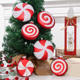 Maxbell Maxbell 4x Candy Christmas Ornament Hanging Christmas Tree Decoration Living Room 10cm Matte