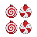 Maxbell Maxbell 4x Candy Christmas Ornament Hanging Christmas Tree Decoration Living Room 10cm Matte