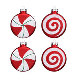 Maxbell Maxbell 4x Candy Christmas Ornament Hanging Christmas Tree Decoration Living Room 10cm Matte