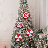 Maxbell Maxbell 4x Candy Christmas Ornament Hanging Christmas Tree Decoration Living Room 10cm Matte